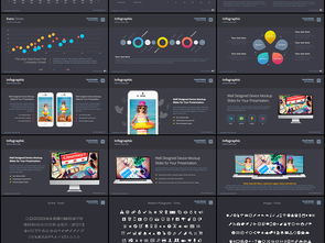 扁平化互聯網App開發科技公司PPT模板——網絡技術開發創新方案